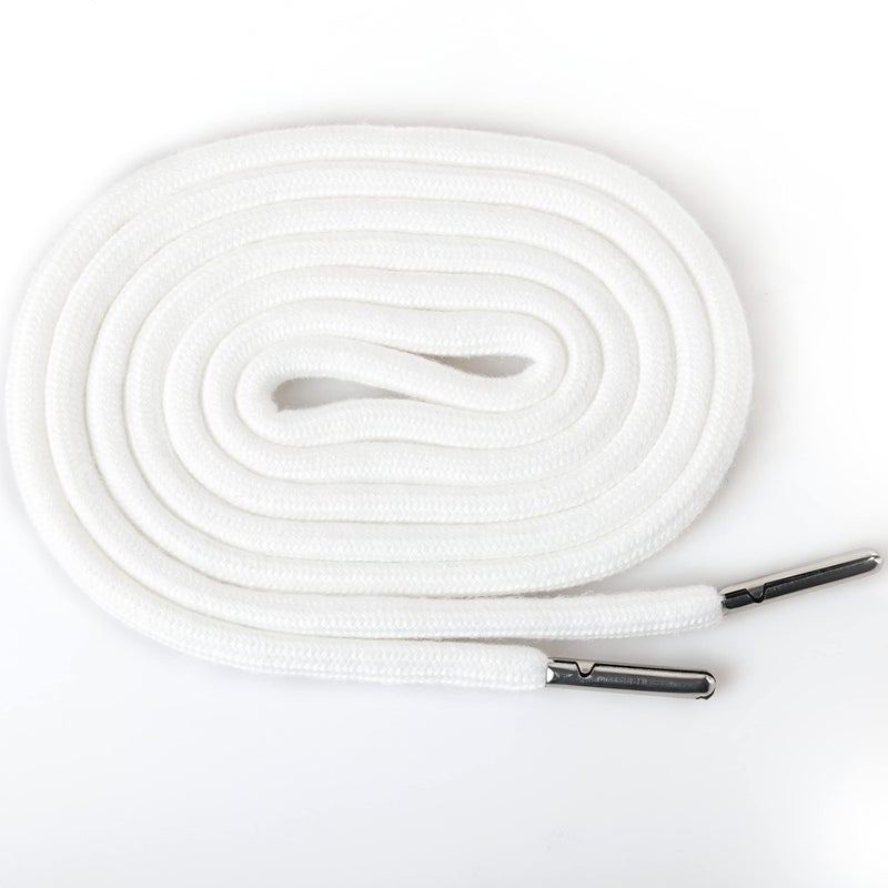 Anjpuy 4 Pieces 53 Inches Drawstring Cords Replacement Drawstrings with Easy Threader for Sweatpants Shorts Pants Hoodies(White) - Image 2